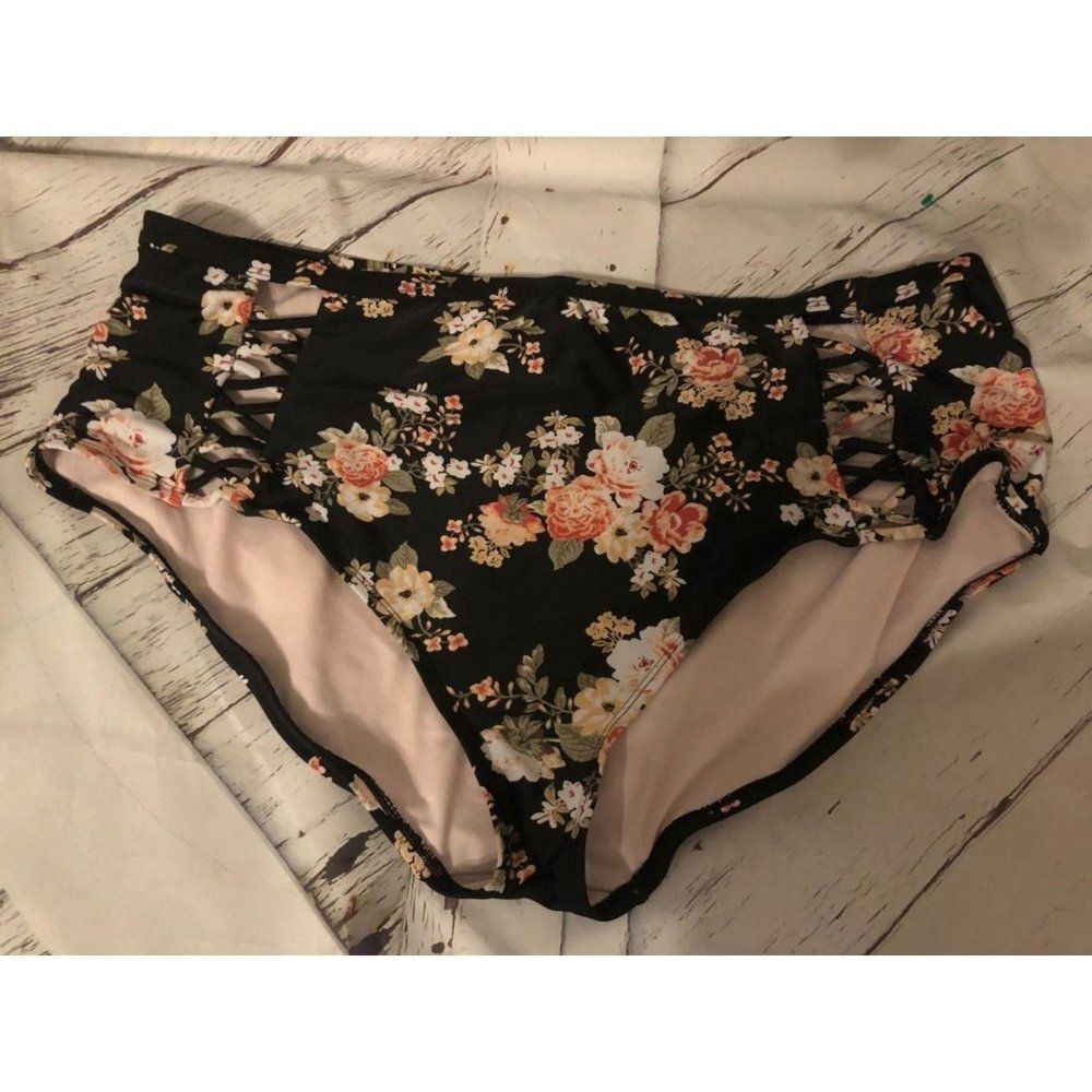 3x 3 high rise bikini bottoms Swimsuit